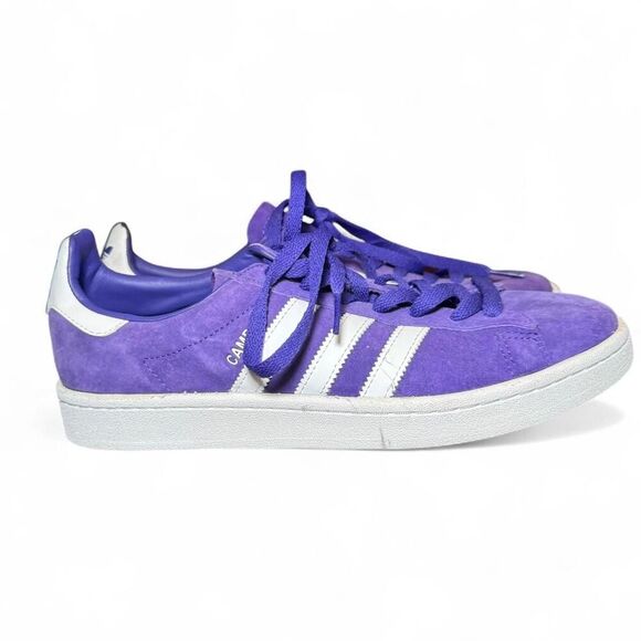 Adidas Campus Men’s Size 9 Purple Suede Low Top Sneakers Casual Retro BZ0075 - Picture 2 of 7